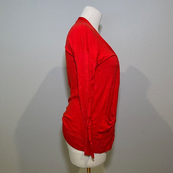 Halogen bright red cardigan, size small - Picture 5 of 7